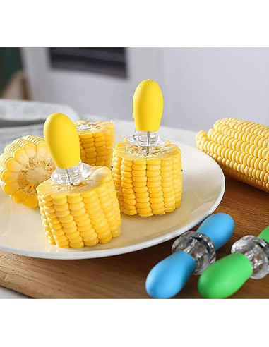 16 Piezas Sujetadores de Maíz Acero Inoxidable YIKANGHENG