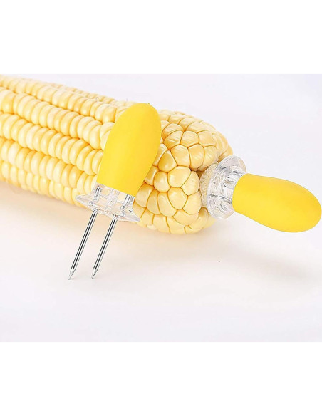 16 Piezas Sujetadores de Maíz Acero Inoxidable YIKANGHENG