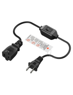 Cable de Extensión con Interruptor PluGrand 60cm 12A 125V