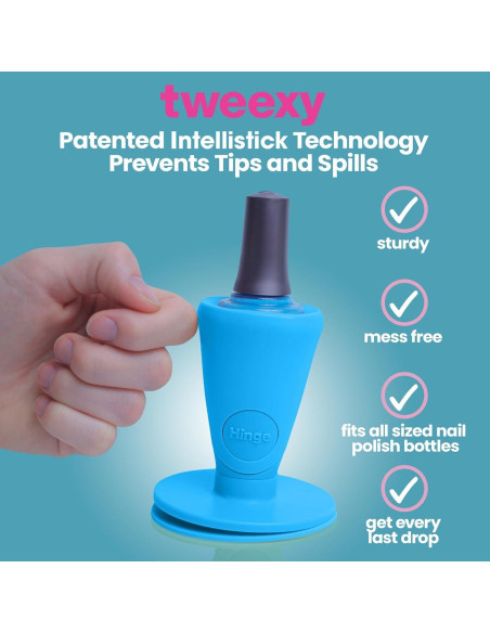 Soporte para Botellas de Esmalte de Uñas Tweexy Hinge - Antiderrame