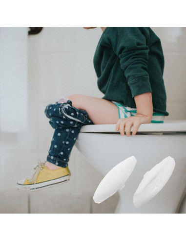4 Amortiguadores de Asiento de Inodoro NUTLET Goma Blanca