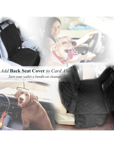 Funda de Asiento para Perro VIVAGLORY 1PACK Negro Antideslizante