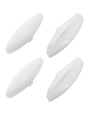 4 Amortiguadores de Asiento de Inodoro NUTLET Goma Blanca