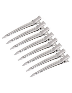 Clips de Pelo de Pico de Pato Hicarer - 24 Piezas 9 cm Plata