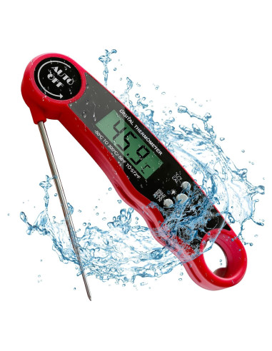 Termómetro Digital de Carne Goldgood DTH-138 Plegable Rojo