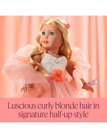 Muñeca Coleccionista American Girl Barbie 18" Rubia