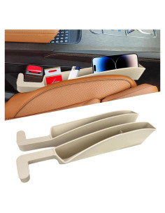 Organizador de Espacio entre Asientos de Coche KITUREK Beige