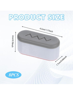 Amortiguadores de Asiento de Inodoro Giantree 8 Piezas Universal 2