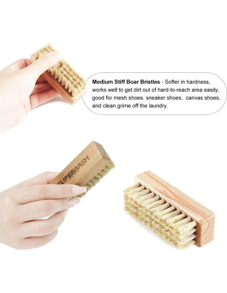 Set de 3 Cepillos Limpiadores de Zapatillas SUPERWASH PLUS