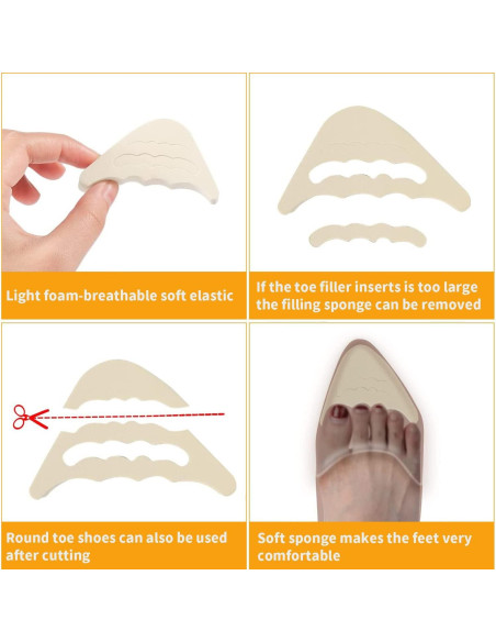 18 Pairs Relleno para Zapatos Tacón Alto Hokoad - Almohadillas Antideslizantes