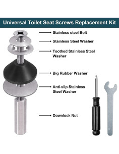 Kit de Tornillos de Acero Inoxidable para Asiento de Inodoro 2