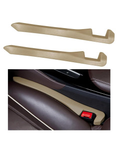 Relleno de Espacio entre Asientos de Coche MUQIDA 2PCS Beige