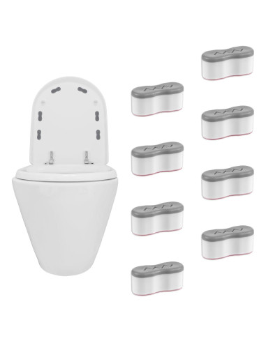 Amortiguadores de Asiento de Inodoro Ouligay 8 Pcs Universal