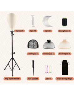 Soporte de Trípode Alto para Pelucas GOODOFFERPLACE 95-129 cm 2