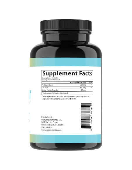 Complejo Digestivo Tri-Fibra Angry Supplements - 60 Cápsulas