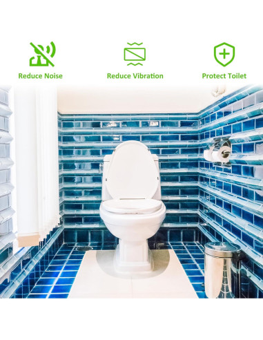 Amortiguadores de Asiento de Inodoro Ouligay 8 Pcs Universal