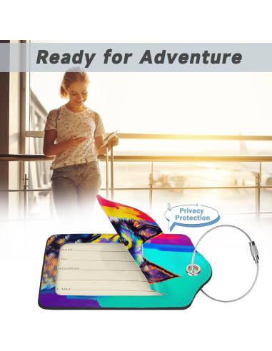 Set de 2 Etiquetas de Equipaje TXIANT - Cuero Pastor Alemán