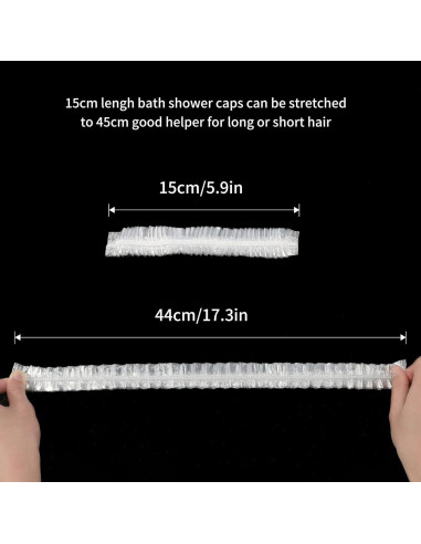 100 Gorras de Ducha Desechables Medianas FirstKitchen Impermeables