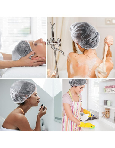 100 Gorras de Ducha Desechables Medianas FirstKitchen Impermeables