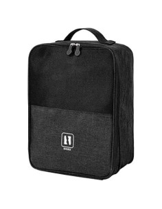 Bolsa de Zapatos Impermeable AD1999 para Viaje 3 Pares Negro