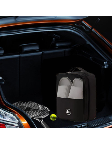 Bolsa de Zapatos Impermeable AD1999 para Viaje 3 Pares Negro