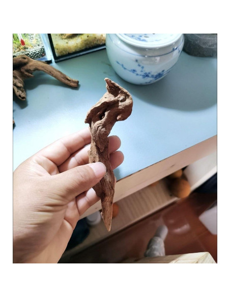 Madera Flotante Natural para Acuario y Reptiles 10-15cm - 4 Piezas