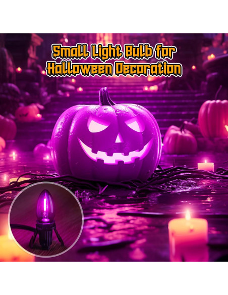 Cable de Accesorio con Bombilla LED C7 Brightown 1.83 m Morado