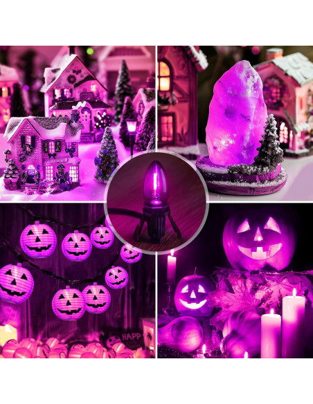 Cable de Accesorio con Bombilla LED C7 Brightown 1.83 m Morado