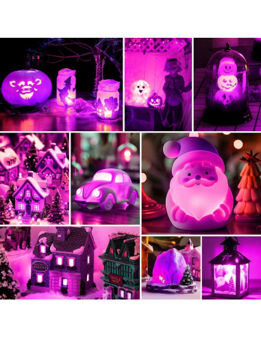 Cable de Accesorio con Bombilla LED C7 Brightown 1.83 m Morado