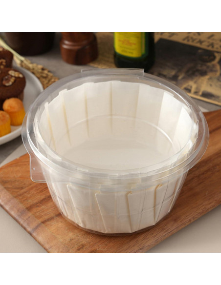 50 Forros de Papel Desechables para Pasteles Basque YJLMTCF 10.16 cm