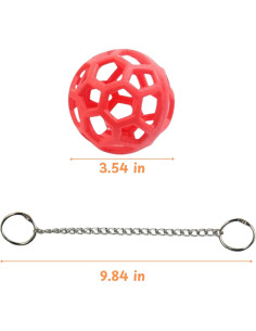 Bola de Alimentación para Tortugas Homedy Roja 9cm 2