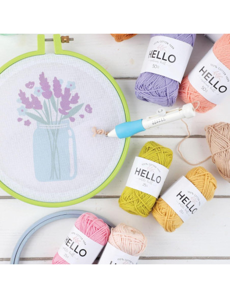 Aro de Bordado Plástico Maker Susan 19 cm Gris Antracita