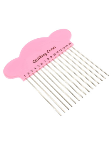 Herramienta de Manualidades Quilling FDXGYH Peine Rosa 10x10cm