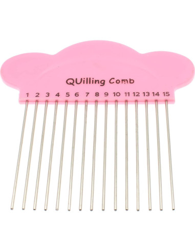 Herramienta de Manualidades Quilling FDXGYH Peine Rosa 10x10cm