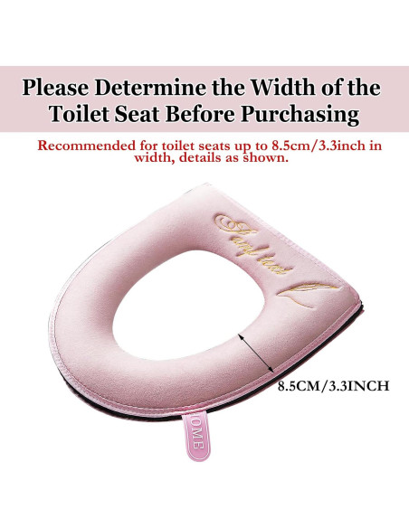 Almohadilla de Asiento de Inodoro Calentada Timecity Rosa 43x37 cm