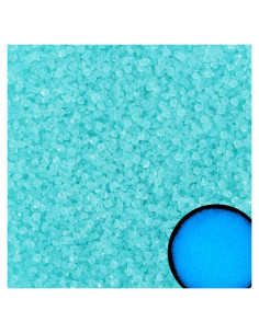 Piedras Brillantes Luminosa Azul 250g para Acuarios DIY