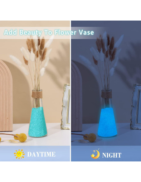 Piedras Brillantes Luminosa Azul 250g para Acuarios DIY