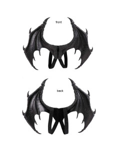 Alas de Dragón Cosplay Himine para Niños - Rojo, Negro, Azul, Verde 2