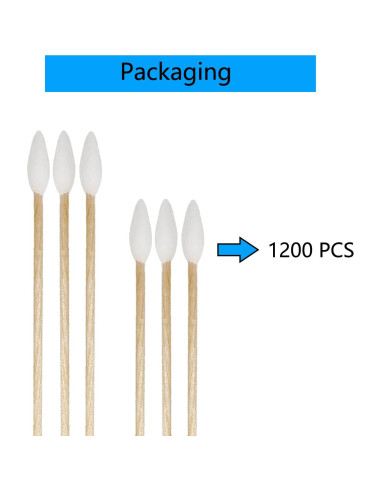 Bastoncillos de Algodón de Precisión 1200pcs para Limpieza