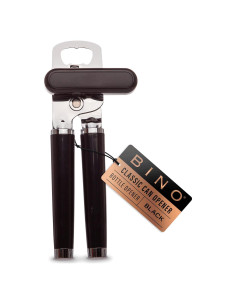 Abridor de Latas Manual BINO de Acero Inoxidable - Negro