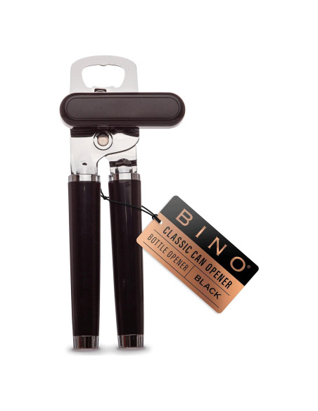 Abridor de Latas Manual BINO de Acero Inoxidable - Negro