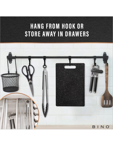 Abridor de Latas Manual BINO de Acero Inoxidable - Negro