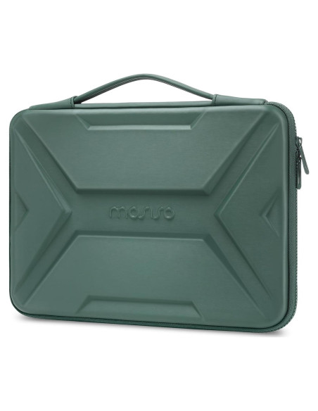 Funda Dura para Laptop MOSISO 13.3" Impermeable Verde Antiguo