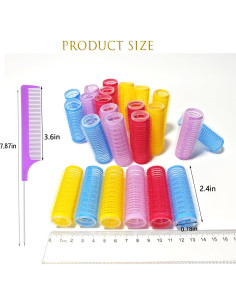 Rulos Pequeños ZMD 36PCS Autoagarre Sin Calor 2.0 cm 2