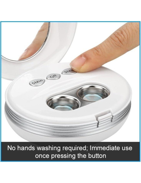 Limpiador Ultrasónico de Lentes de Contacto Blumway USB 10x9x3.5cm