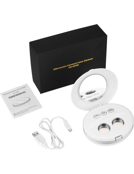 Limpiador Ultrasónico de Lentes de Contacto Blumway USB 10x9x3.5cm