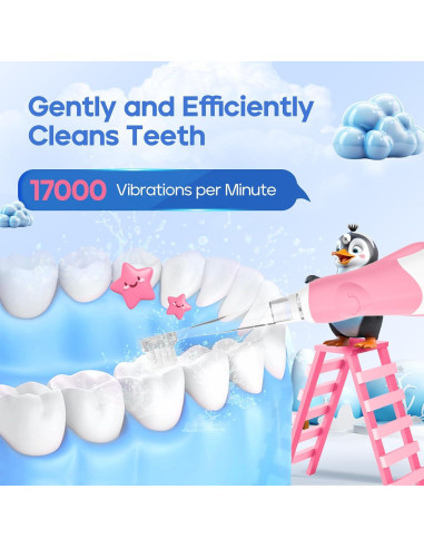 Cepillo de Dientes Eléctrico para Niños Seago SG-513 Rosa