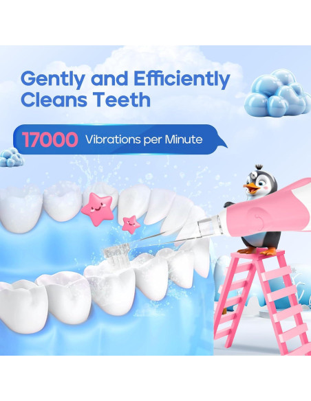 Cepillo de Dientes Eléctrico para Niños Seago SG-513 Rosa
