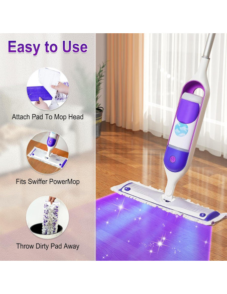 20 Almohadillas Desechables para Trapeador Eléctrico Swiffer