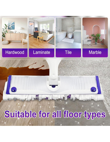 20 Almohadillas Desechables para Trapeador Eléctrico Swiffer